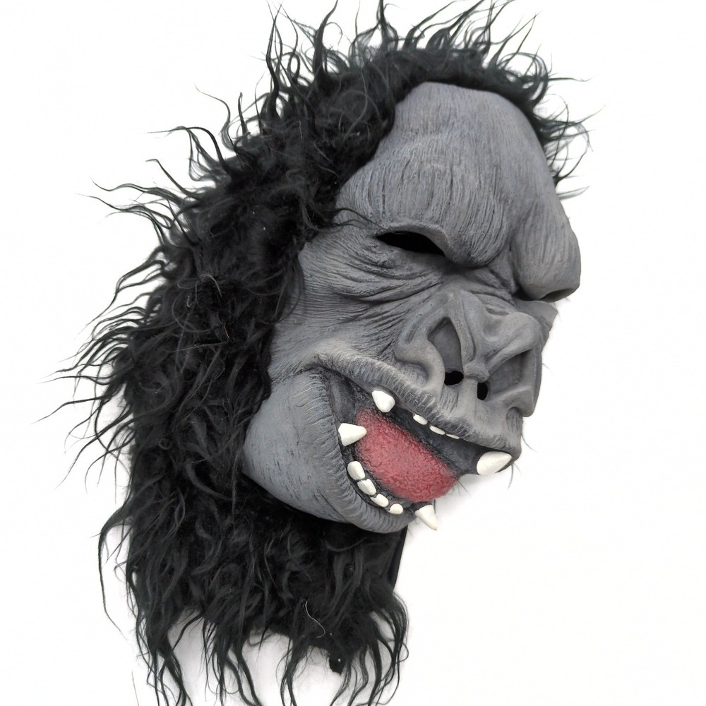 Vintage Spook Gorilla Ape‎ Latex Mask Adult Halloween Costume 80s 90s Horror - Picture 5 of 10